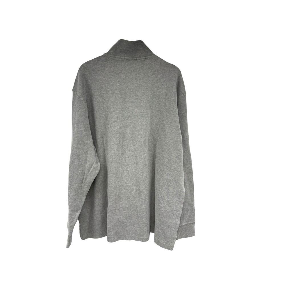 Polo Ralph Lauren Estate-Rib Quarter-Zip Pullover Dark Vintage Heather Men’s 2XL - Picture 4 of 6